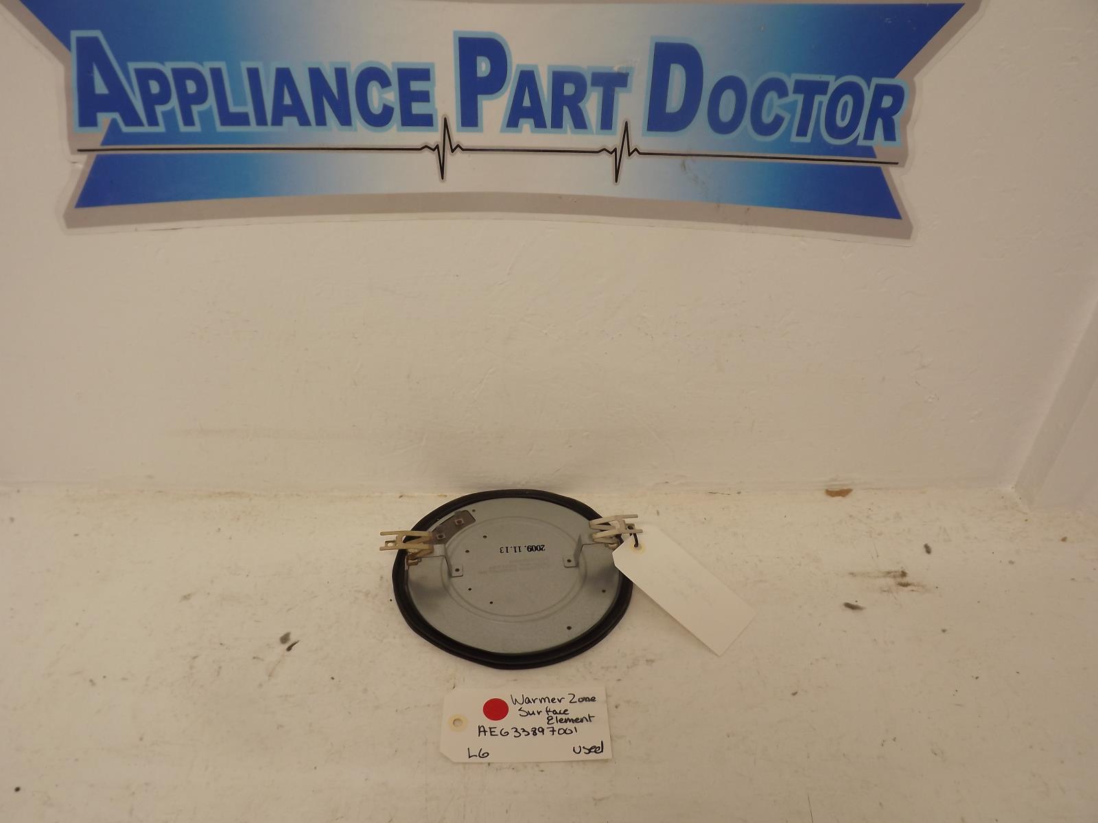 LG Range AEG33897001 Warmer Zone Surface Element Used LG Range AEG33897001 Warmer Zone Surface Element Used